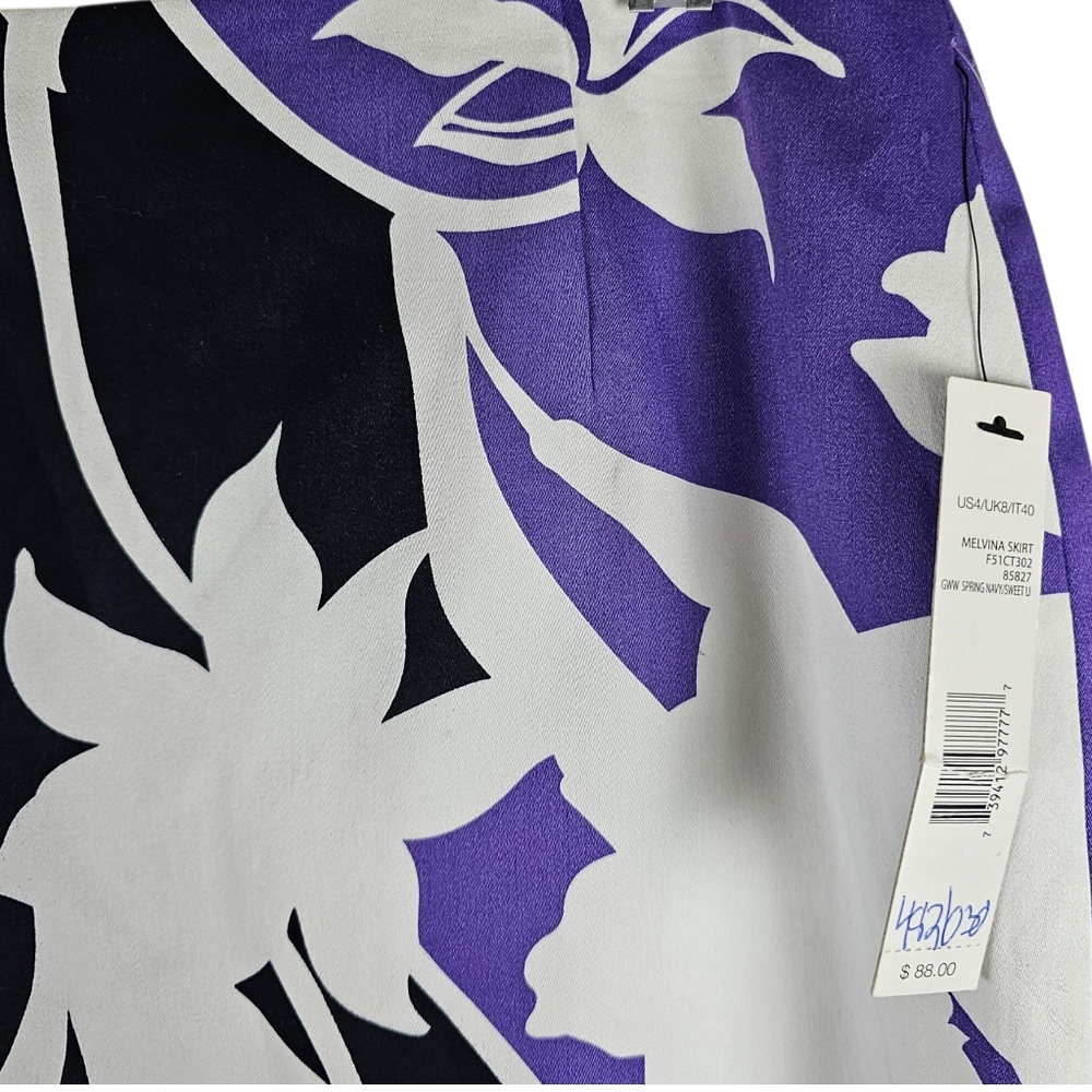 Tahari Melvina Tropical Floral Mini Skirt In 4 NWT - Picture 2 of 5